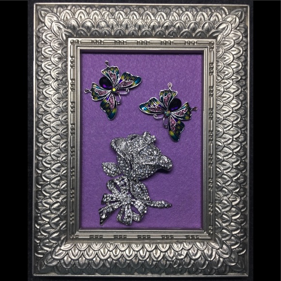 Other - FRAMED JEWELRY ART PICTURE “LILAC DREAM” HANDMADE